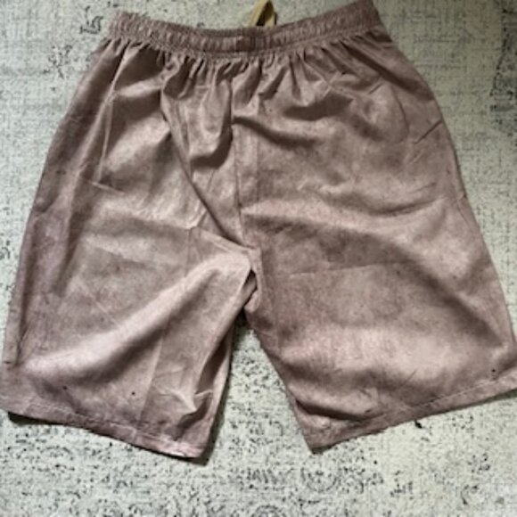 🧡3/15 Men's Summer Beach Swim Shorts Drawstring Elastic Waist Size L - Picture 5 of 9